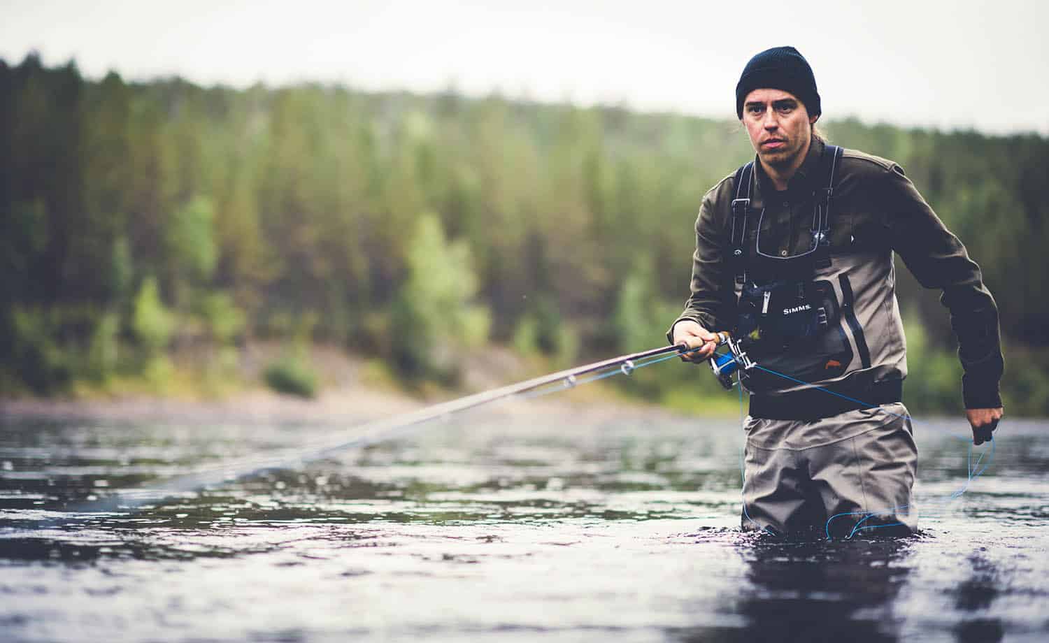 Flying fisherman