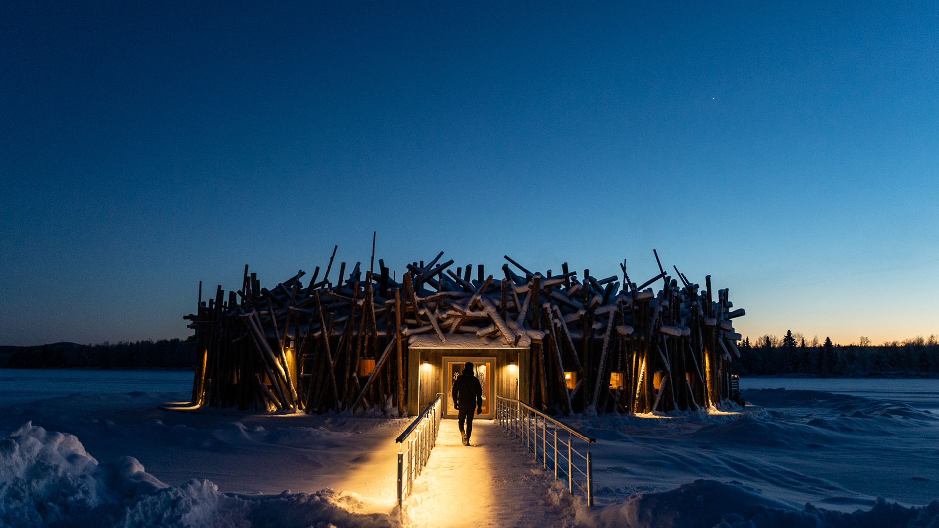 Winter solstice - Swedish Lapland